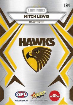 2024 Select AFL Footy Stars - Luminous #L94 Mitchell Lewis Back